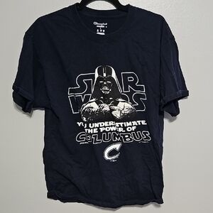 Champion Navy Star Wars Graphic L Columbus Tee